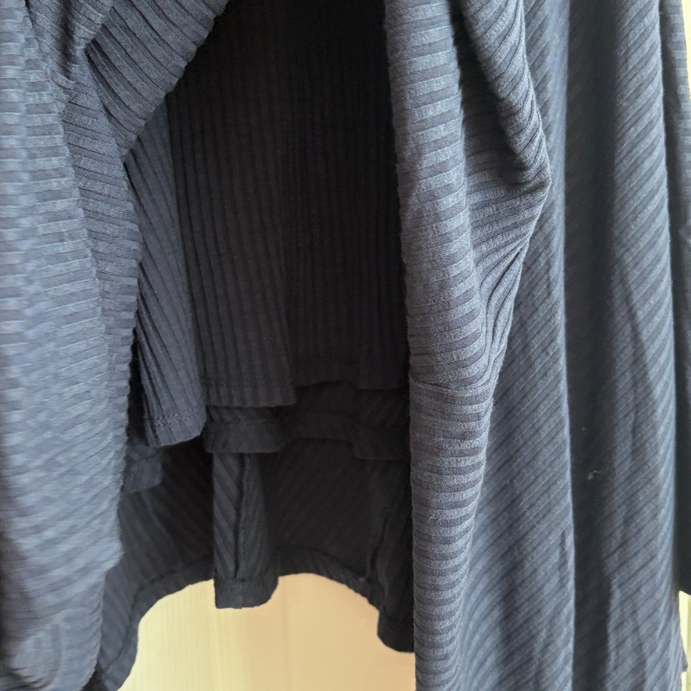 A.L.C Reva Twist Front Short Sleeve Rib Knit Dress Sz Medium - Picture 12 of 12